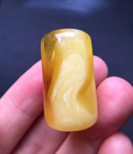 蜜蜡云纹俄料桶珠