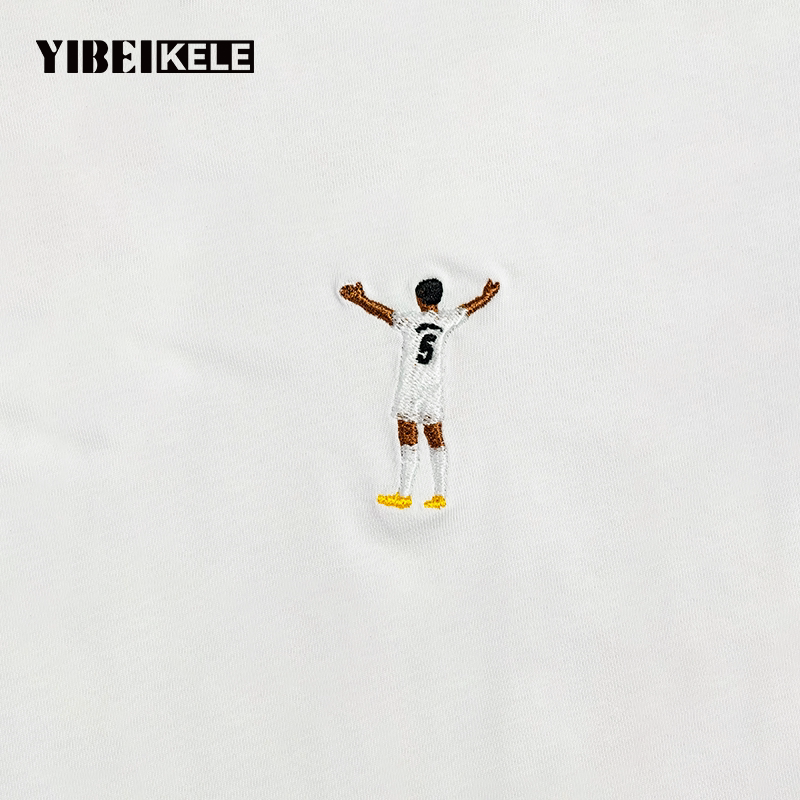 YIBEIKELE 贝林厄姆 低调不撞款！球星背影刺绣短袖日常通勤休闲