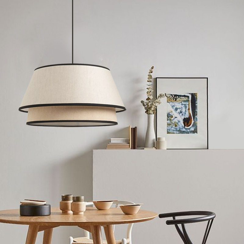 日式侘寂风创意餐厅餐桌灯书房卧室客厅民宿茶室禅意布艺个性吊灯,家装灯饰光源,餐厅吊灯,淘宝优惠券,粉丝福利购,淘宝优惠卷