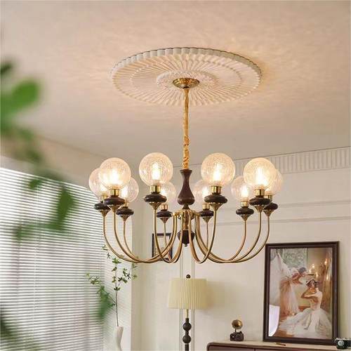 法式中古客厅吊灯美式复古vintag