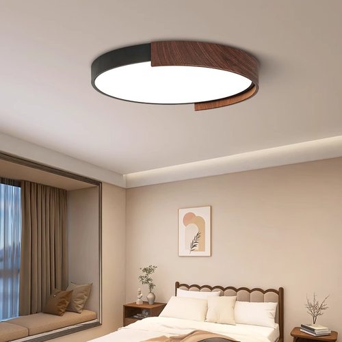 意式护眼书房灯极简圆形卧室吸顶