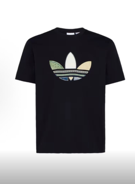 现货 Adidas/阿迪达斯正品三叶草男士宽松经典日常印花T恤KW5671