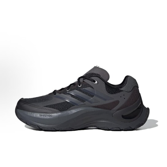 adidasMaxxwavy舒适百搭低帮城市通勤跑步鞋男女同款黑JH9631