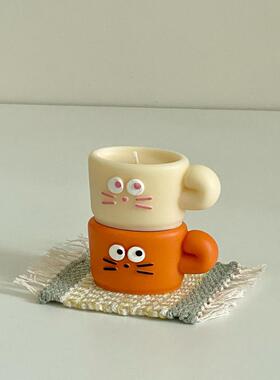 小猫椰奶冻THE MOMENT HOME香薰蜡烛ins小红书爆款拍照无烟礼物