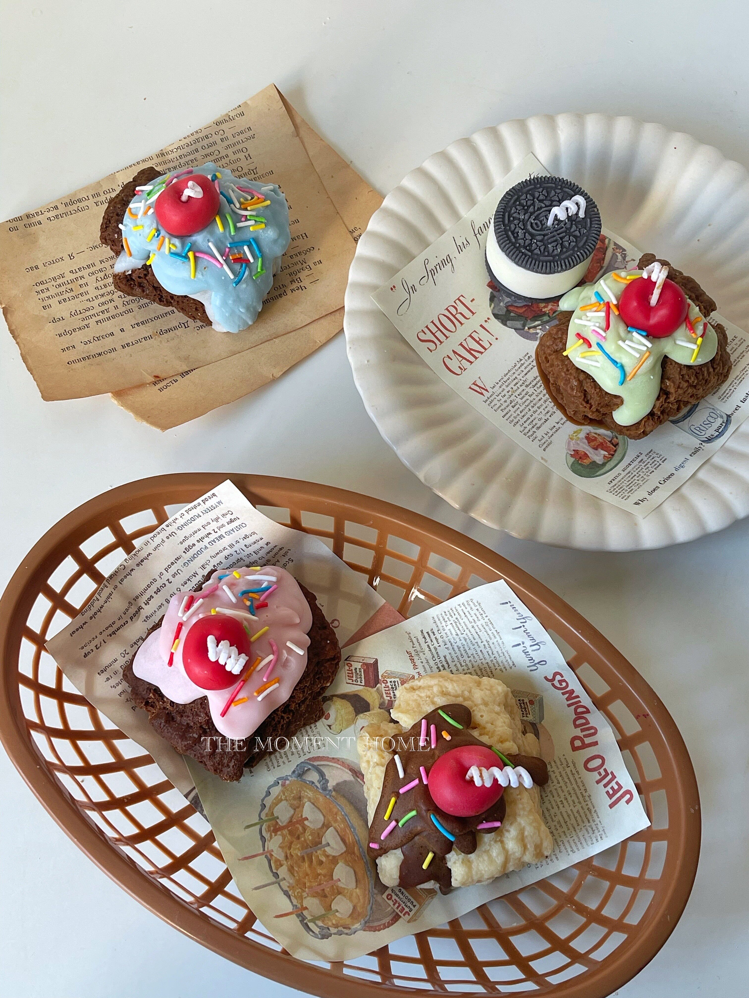 辣妹布朗尼 the moment home甜品香薰蜡烛小众生日礼物装饰摆件