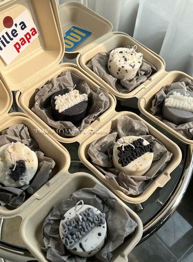 黑白极简 THE MOMENT HOME蛋糕香薰蜡烛男友生日礼物小众高级浪漫