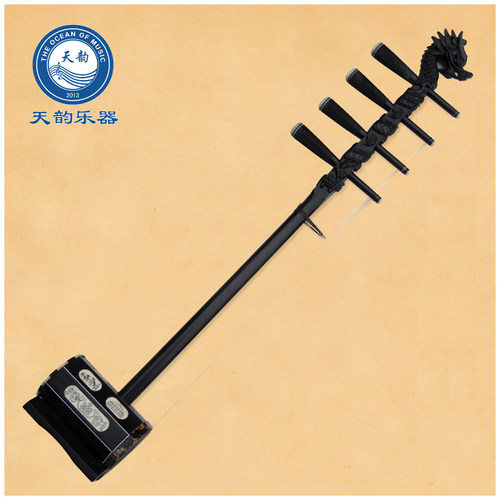 蒙古黑檀木四胡乐器盘龙骨雕高音专业演奏考级成人四弦厂家直销