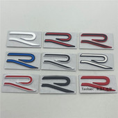 适用大众GTI车标高尔夫8迈腾凌渡CC新款 R标中网标黑后尾字母车贴