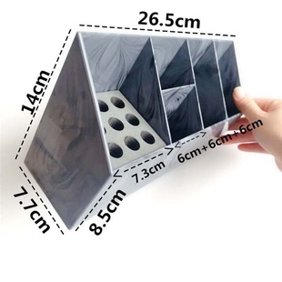 美发工具收纳盒剪刀防滑插座架理发店发型师专用创意桌面置物架