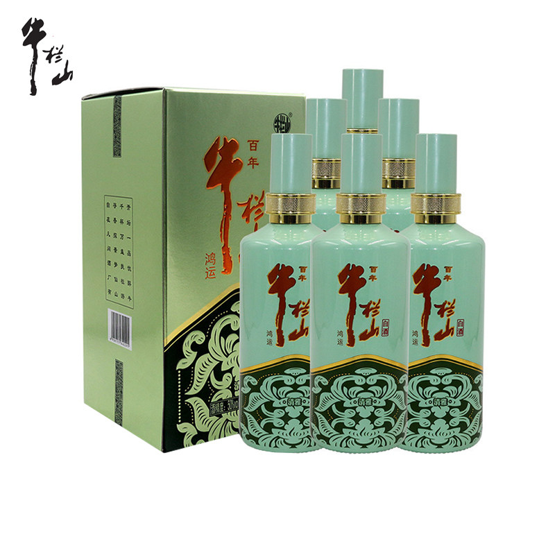 百年北京牛栏山白酒 鸿运清雅50度 浓香型500ml*6瓶整箱装