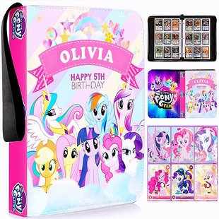 小马宝莉卡册大容量收藏册四九宫格卡牌收纳册PU皮拉链卡包收集册