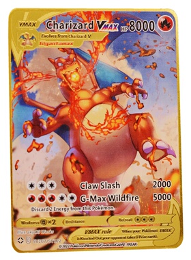 宝可梦卡片网红神奇宝贝卡牌喷火龙VMAX皮卡丘耿鬼马里奥潮玩礼物