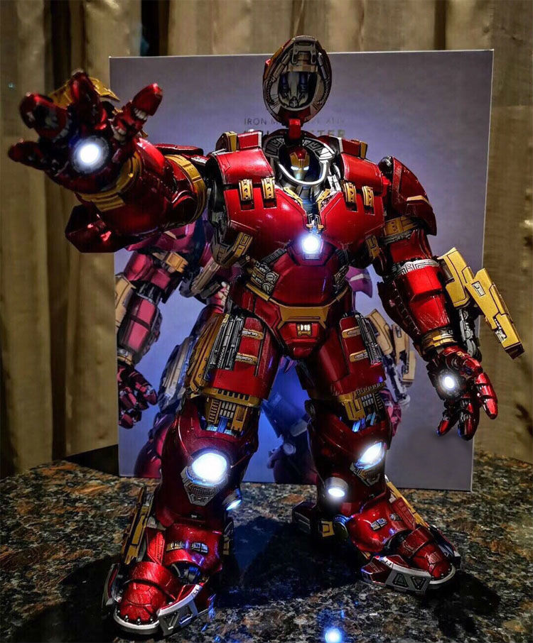 comicave cs 1/12 超合金属 MK44 钢铁侠反浩克 发光可动模型全新