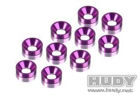HUDY ALU COUNTERSUNK SHIM - VIOLET (10) HSP-296510-V