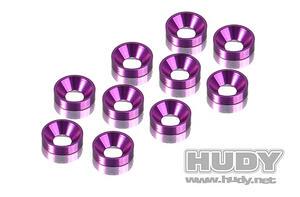 HUDY ALU COUNTERSUNK SHIM - VIOLET (10) HSP-296510-V