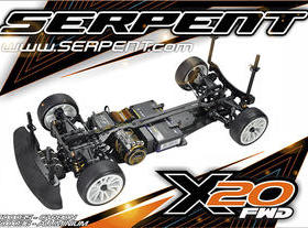 Serpent X20FWD carbon 1/10 EP前驱电房 400035