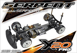 Serpent X20FWD carbon 1/10 EP前驱电房 400035