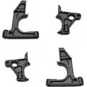 serpent 蛇仔 Bearingblock fr L+R SRX8 GT V2 SER601243