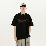 2025夏季新款麂皮绒宽松短袖T恤星座301D-1-JJ401-P28，男装T恤，星座301D-1