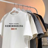 2025夏季新款麂皮绒短袖圆领T恤潮流星座301D-1-JX1250-P28，男装T恤，星座301D-1