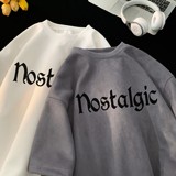 2025夏季新款麂皮绒短袖T恤潮流星座301D-1-JX1230-P28，男装T恤，星座301D-1