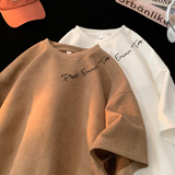 2025夏季新款麂皮绒短袖T恤星座301D-1-JX1073-特P20，男装T恤，星座301D-1