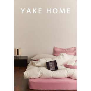 YAKEHOME【奎克莉的茶会】A类母婴级全棉针织棉四件套天竺棉床单
