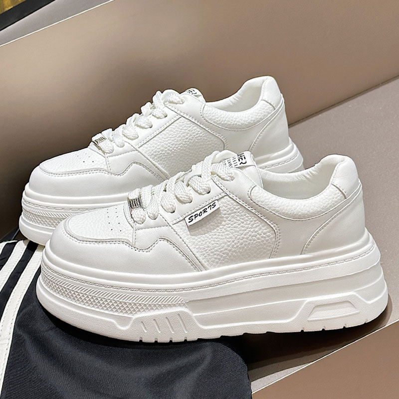 真皮厚底小白鞋女款2025新款春秋增高女鞋子休闲透气运动板鞋爆款,女鞋,时尚休闲鞋,淘宝优惠券,粉丝福利购,淘宝优惠卷