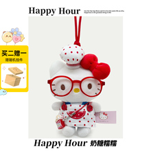正版hellokitty包包挂件毛绒公仔钥匙扣小玩偶书包挂饰哈喽kitty