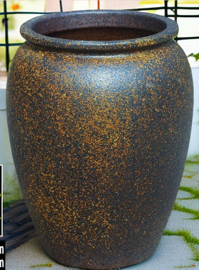 超大号陶瓷花盆龙血树花盆落地户外景观盆阳台种菜陶盆桂花树盆高