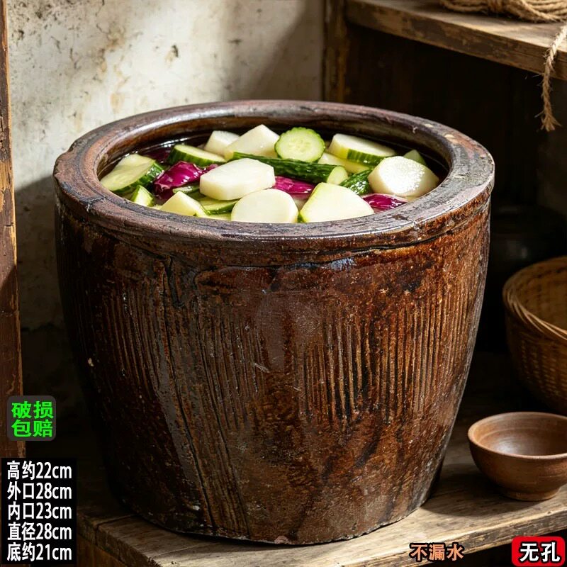 腌肉缸腌菜坛酸菜坛老式陶罐腌菜缸咸蛋罐密封罐家用泡菜坛子秘制