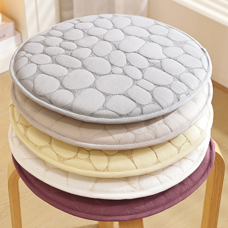 圆形椅子坐垫棉布圆凳屁股垫学生宿舍椅子垫加厚防滑四季通用椅垫