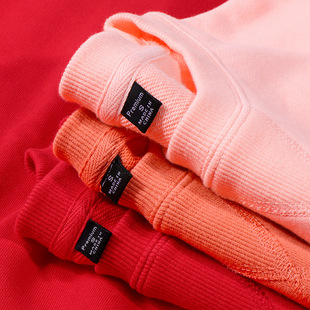 情侣广告衫 外贸韩版 s码 男装 340g高品质纯棉卫衣纯色圆领套头小码