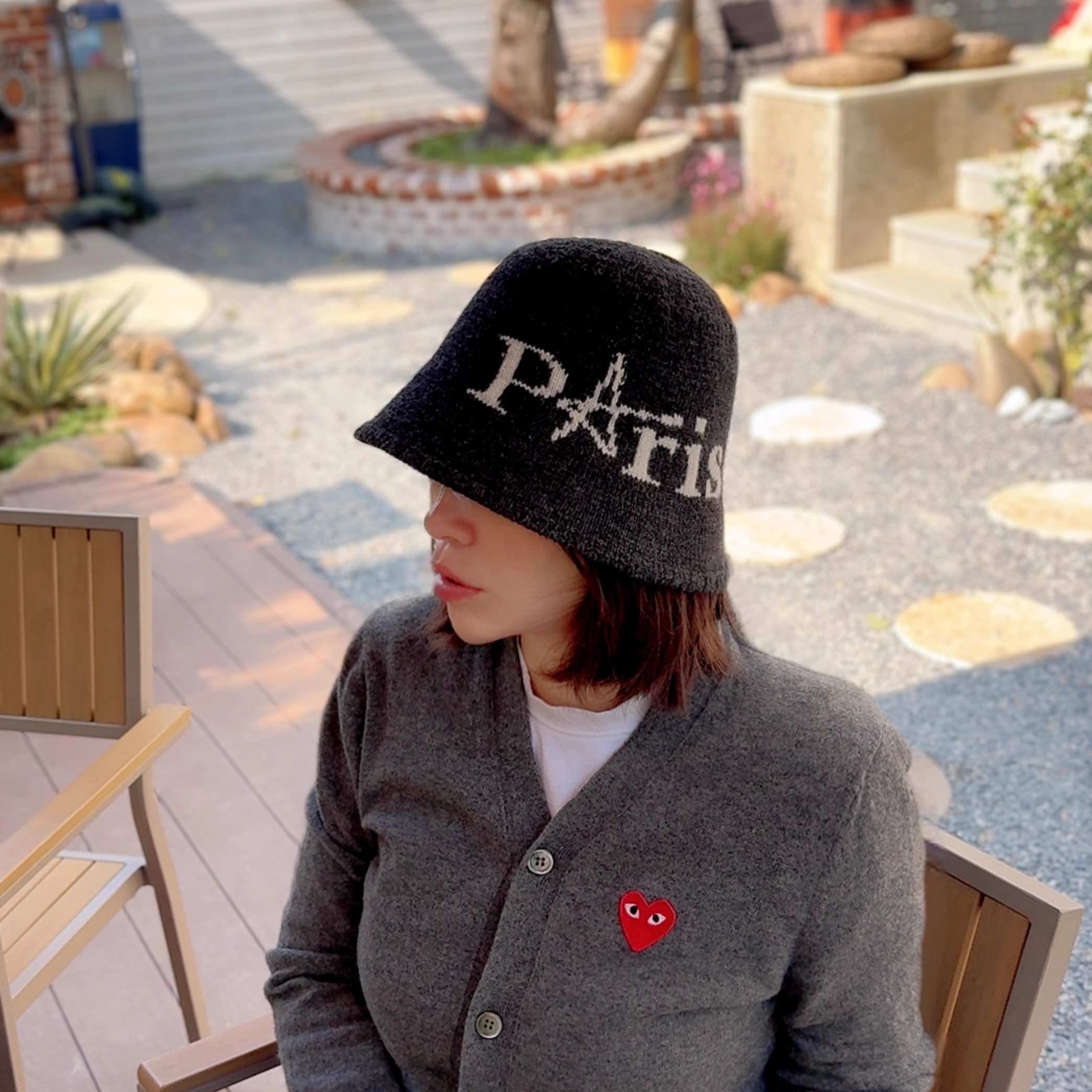 韩国代购显脸小羊毛渔夫帽