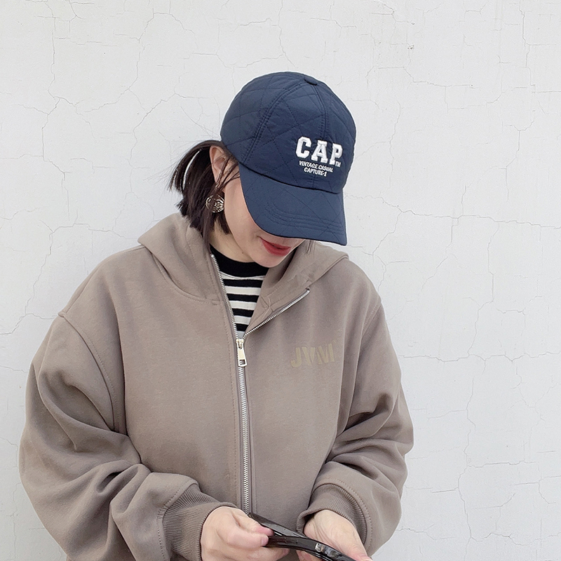 棒球帽休闲男女冬季宽檐夹棉