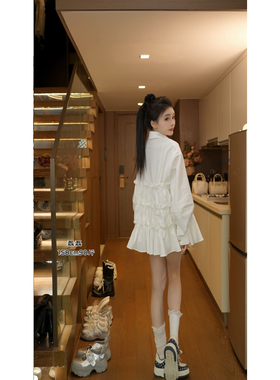 磊磊【豆蔻年华】韩版衬衣 重工原创设计宽松韩版衬衫#88175