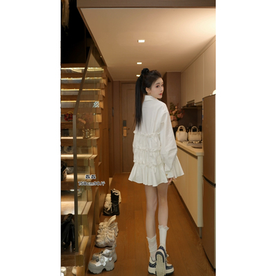 磊磊【豆蔻年华】韩版衬衣 重工原创设计宽松韩版衬衫#88175