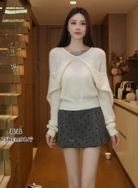 冬季新品 磊磊【云朵慕斯】浣熊绒羊毛毛衣 厚款长袖保暖88208