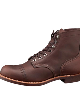 RED WING SHOES皮革透气耐磨减震防滑马丁靴男女同款咖啡色8111-D