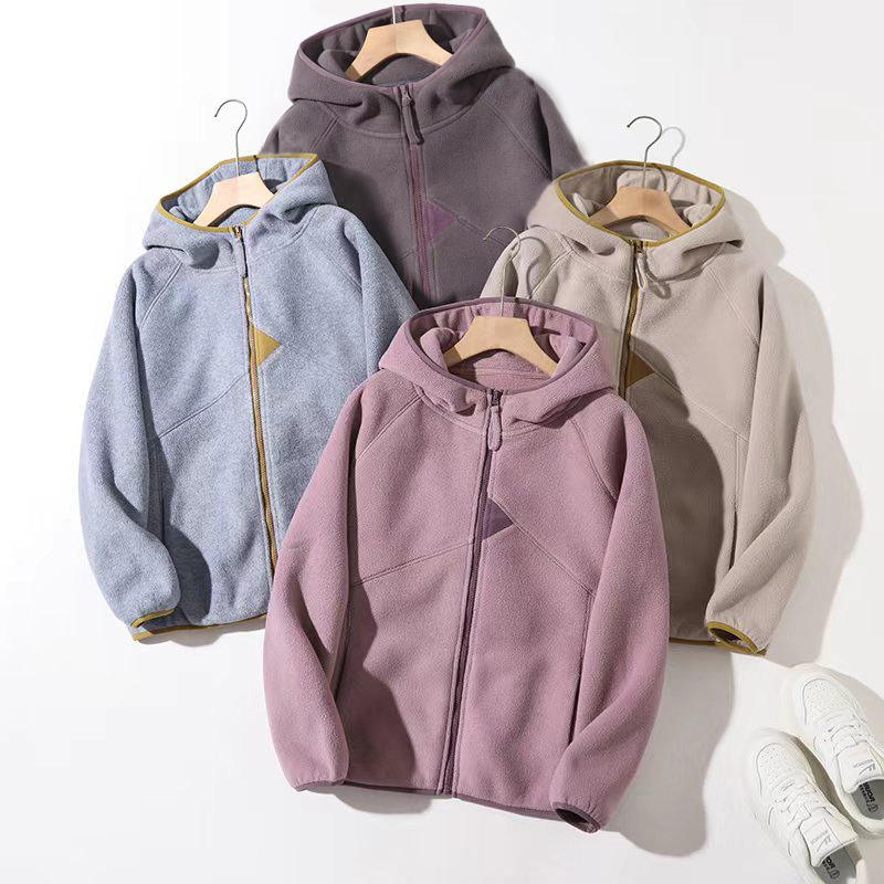 绒冬暖阳!25冬羊毛颗粒暖绒保暖舒适宽松户外防风连帽厚外套89229