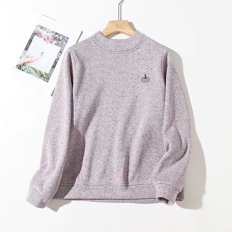 【云柔暖阳】25冬新款羊毛加绒保暖减龄防风舒适显瘦休闲卫衣7578