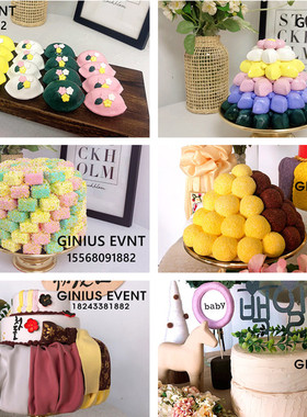 韩国传统! 宝宝 周岁/ 生日/百日 蛋糕/糕点 摆桌饰品 租赁