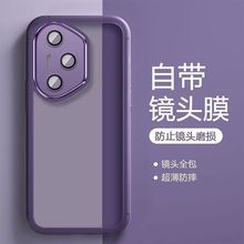 适用荣耀400海外版手机壳自带镜头膜新款男女honor400pro国际版保护套DNY-NX9全包软边防摔超薄透明硅胶简约