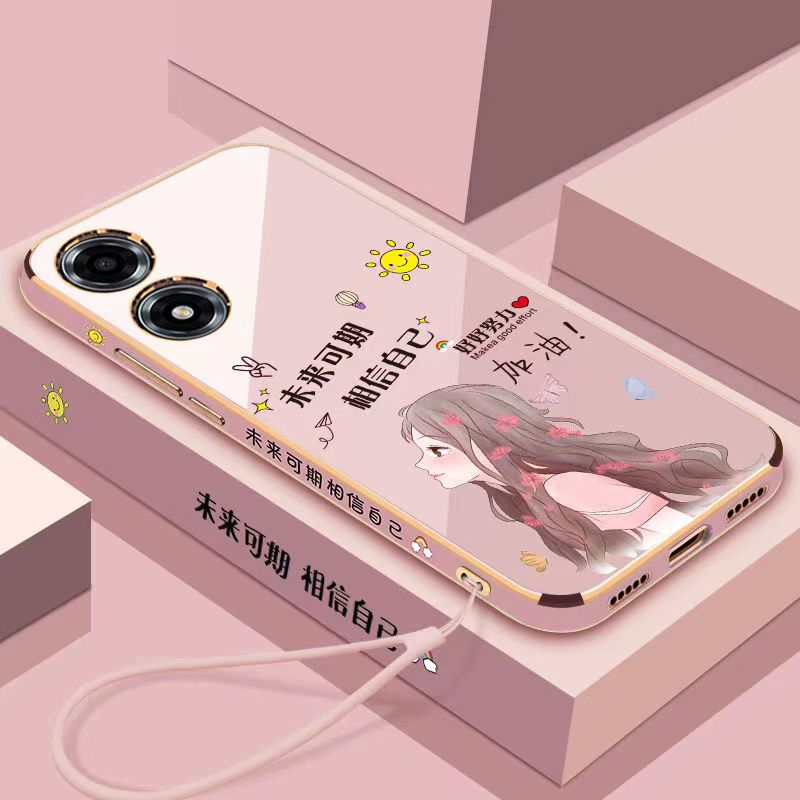 适用OPPOPHJ110手机壳防摔A785G男女款A58 5G潮牌保护套A2X硅胶全包phj100保护壳A58X新款卡通软边A1活力版5G