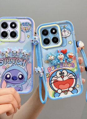 华为荣耀400 smart海外版手机壳液态硅胶卡通5G情侣可爱套honorx7d防摔男女全包软边荣耀play10T新款送钢化膜