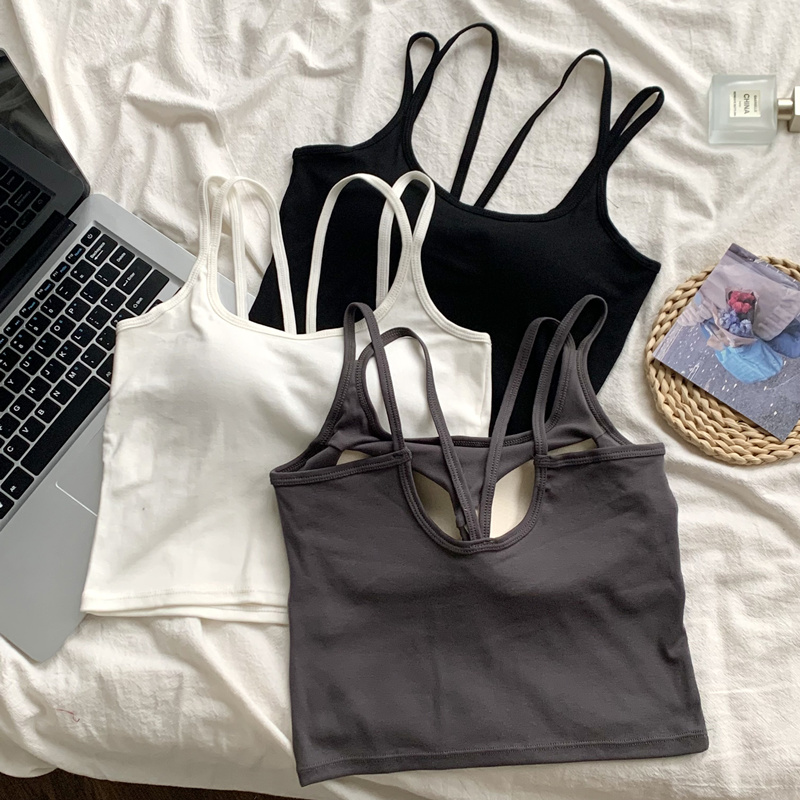 半练小吊带背心女一体打底瑜伽衣