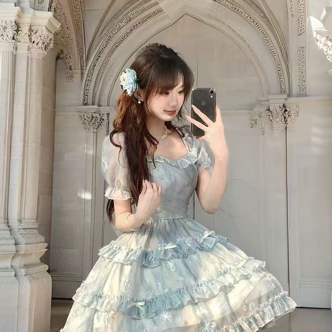 法式温柔甜美碎花蛋糕连