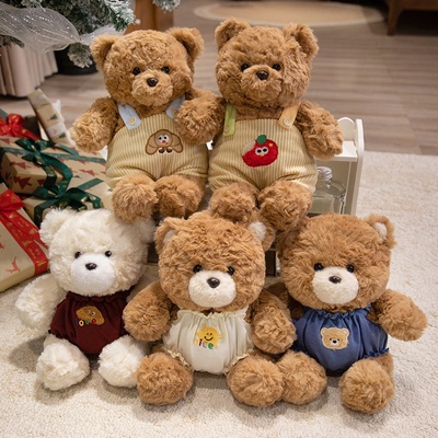 可爱小熊玩偶毛绒玩具背带裤