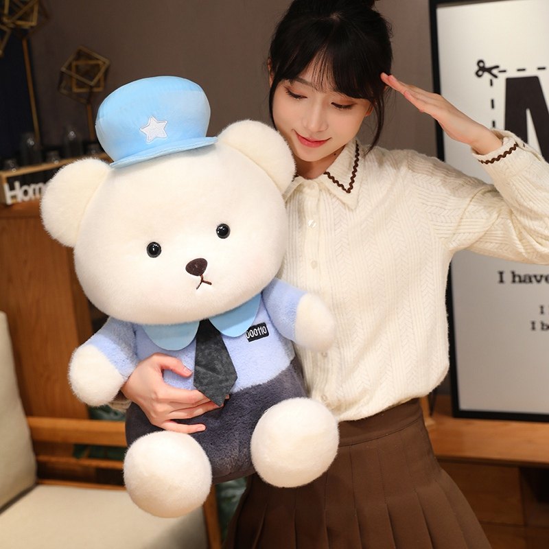 公安警察小熊交通消防熊玩偶公仔泰迪熊昂儿童毛绒玩具娃娃安全礼,玩具/童车/益智/积木/模型,毛绒/玩偶/公仔/布艺类玩具,淘宝优惠券,粉丝福利购,淘宝优惠卷