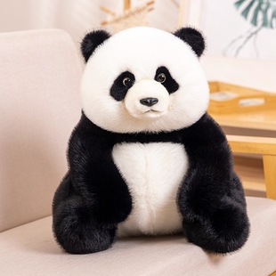 仿真大小熊猫国宝熊猫花花公仔毛绒玩具送女孩生日礼物布娃娃 正版